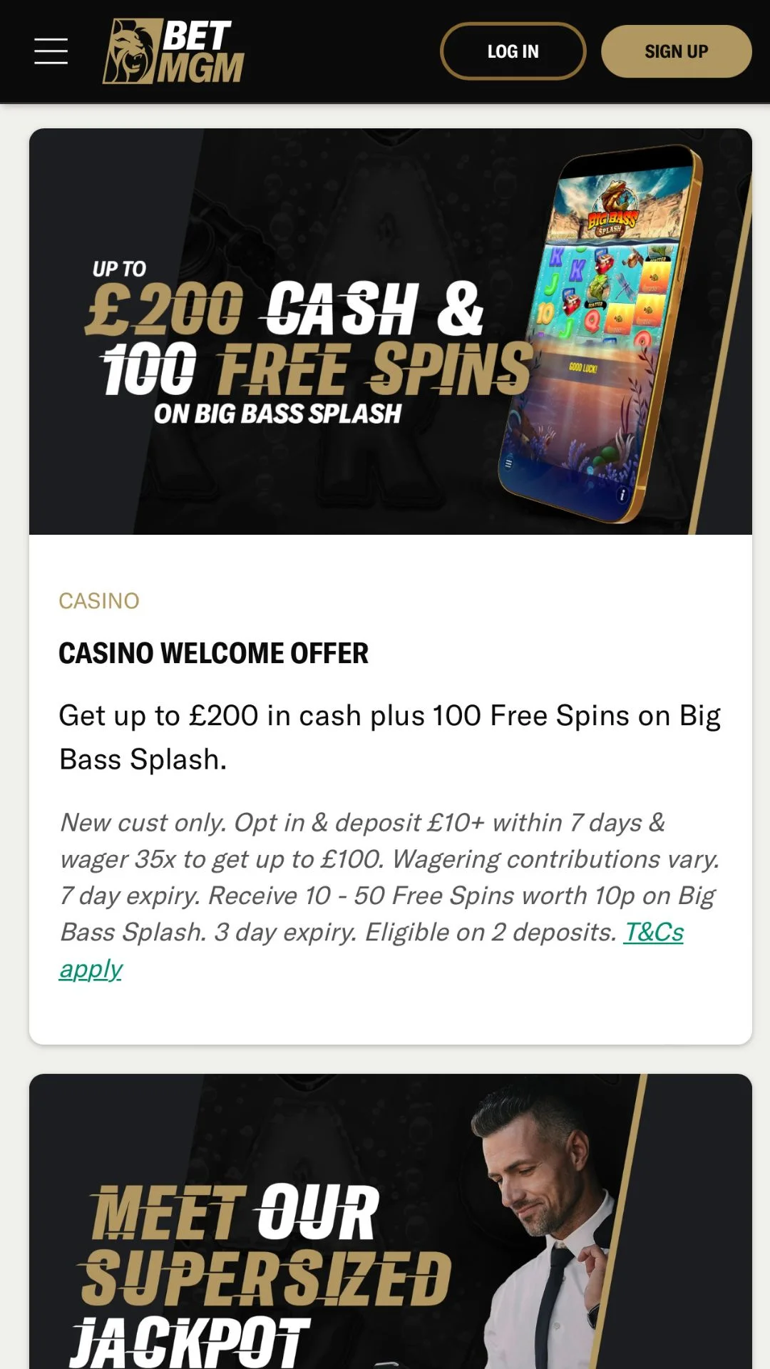 Screenshot for BetMGM Casino with caption: BetMGM Casino Promotions