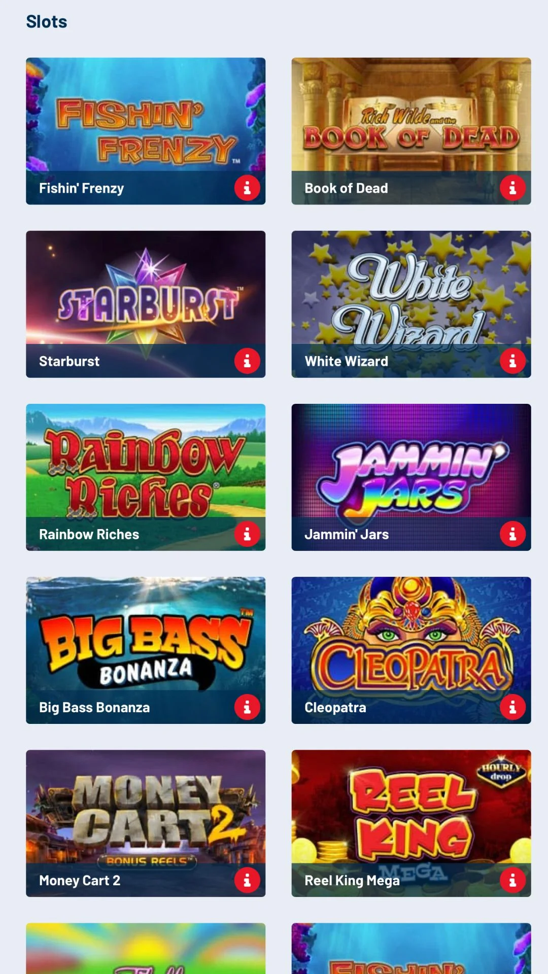 Screenshot for BetUK Casino with caption: BetUK Casino Slots