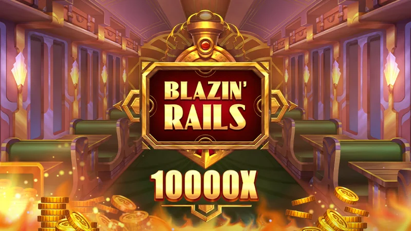 Blazin' Rails logo